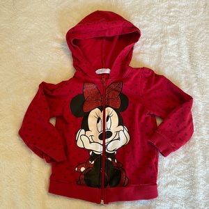 H&M Minnie Mouse Hoodie, Size 2-4